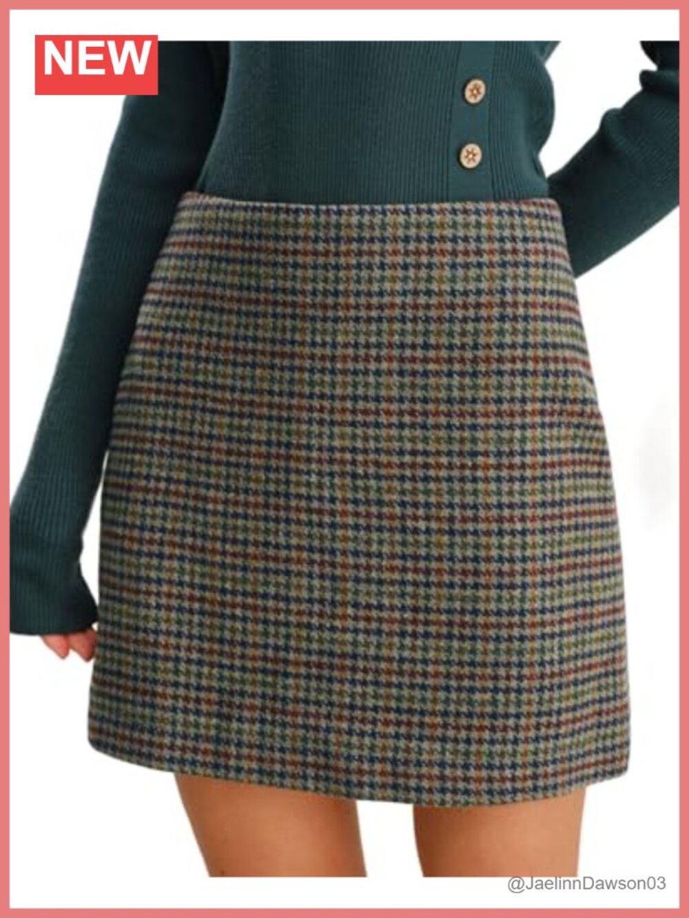 Plaid Mini Skirt High Waist A-Line Bodycon Pencil Vintage Tartan Women